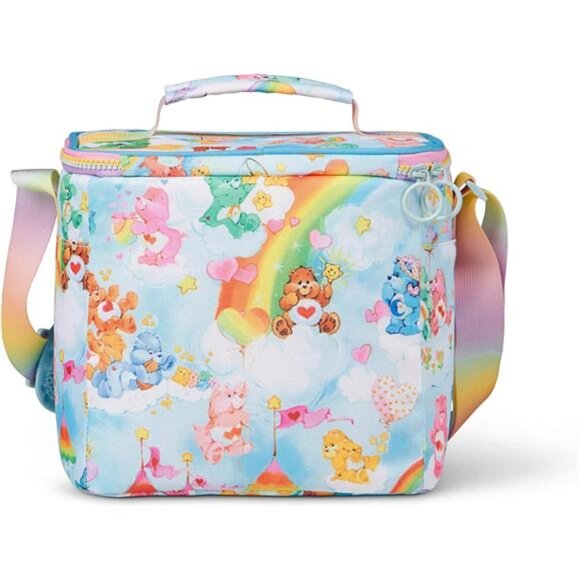 Retro 90s Lunch Coolers, Insulated Lunch Bag, Square Lunch Box Cooler Adjustable - Picture 3 of 7